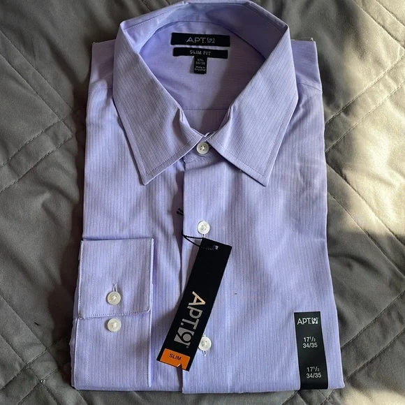 slim fit dress slacks Slim-Fit Solid Cotton Modal Dress Shirt